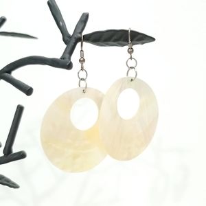 Seashell 3" Dangling Earrings